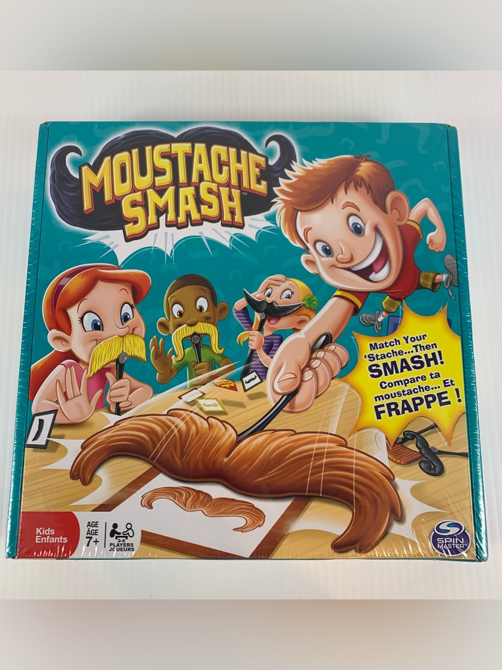 Moustache Smash Board Game by Spin Master Children ages 7+ NEW Factory Sealed